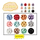 360 pz 12 colori perle di perle di vetro dipinte a forno HY-YW0001-03A-2