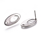 Accessoires de puces d'oreilles en 304 acier inoxydable STAS-M274-010P-1