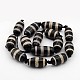 Natural Striped Black Agate Beads Strands G-I135-03-2