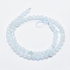 Chapelets de perles en aigue-marine naturelle G-F547-42-6mm-2