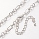 Fabricación de collares de cadena Figaro de hierro. MAK-J004-24S-1