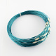 Stainless Steel Wire Necklace Cord DIY Jewelry Making X-TWIR-R003-17-1