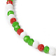 Brins de perles de verre sur le thème de Noël GLAA-G095-01A-2