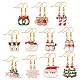 Kits de fabrication de boucles d'oreilles de Noël bricolage DIY-TA0002-86-2
