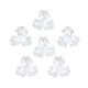 3-pétalo tapas de cuentas de perlas de imitación de plástico abs OACR-T018-05-1