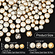 Nbeads 200 pz 4 mini set di bottoni in perla imitazione acrilica a 4 fori BUTT-NB0001-61-2