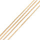 (vendita difettosa di chiusura: ossidazione) fabbricazione di collana a catena veneziana in ottone con placca regolabile MAK-XCP0001-11-1