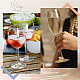 Smalto in lega a tema autunnale con ciondoli per calici da vino in vetro AJEW-SC0002-12-5