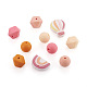 Beadthoven 50Pcs 10 Style Food Grade Eco-Friendly Silicone Beads SIL-BT0001-03-2