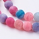 Natural Weathered Agate Beads Strands G-G589-10mm-09-3