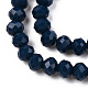 Chapelets de perles en verre opaque de couleur unie EGLA-A034-P1mm-D16-3