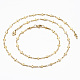 304 ensemble de bijoux de chaîne de lien de croix d'acier inoxydable SJEW-H103-11G-1