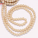 Electroplate Glass Beads Strands GLAA-G051-8mm-B02-2