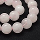 Chapelets de perles en quartz rose naturel X-G-P335-21-8mm-4