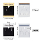 Fingerinspire Kunststoff Ohrring Display-Karte CDIS-FG0001-38-2