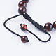 Bracelets réglables de perles tressées avec cordon en nylon BJEW-F308-55I-3