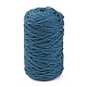コットン糸  DIYの工芸品について  ギフトラッピングとジュエリー作り  スチールブルー  3mm  約150m /ロール OCOR-F013-13-1