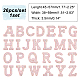 NBEADS 26 Pcs A-Z Letter Glass Rhinestone Patches DIY-NB0007-06-2