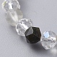 天然混合宝石用ストレッチブレスレット  電気メッキガラスビーズ  2-3/8インチ（61mm） BJEW-JB05024-3