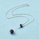 Ожерелья с подвесками из натуральных драгоценных камней NJEW-FS0001-04-2