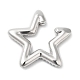 Boucles d'oreilles manchette étoile en strass coloré EJEW-D059-06P-01-2