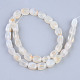 Chapelets de perles en agate blanche naturelle G-S359-127-2