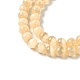 Brins de perles teints en sélénite naturelle G-P493-02F-4