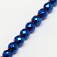 Electroplate Non-magnetic Synthetic Hematite Beads Strands G-J169B-4mm-03-3
