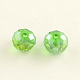 Electroplate Faceted Rondelle AB Color Plated Transparent Glass Beads GLAA-R152-6mm-M2-2