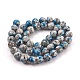Brins de perles naturelles azurite k2 pierres G-F587-04-6mm-2