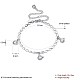Brass Bear Charm Anklets AJEW-BB20014-6