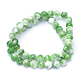 Jade blanco hebras de abalorios de piedras preciosas teñidos naturales X-G-R271-6mm-XP01-2