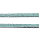 スエード調コード  フェイクレース  士官候補生ブルー  3x1.5mm  約5.46ヤード（5m）/ロール  25のロール/袋 LW-R003-11-4