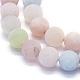 Chapelets de perles en morganite naturelle G-E561-02-8mm-3