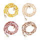 Givenny-EU 4Pcs 4 Colors Acrylic Beads Bag Strap FIND-GN0001-06-2