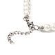 Vetro collana di perle perline NJEW-JN03733-5