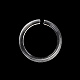 Прозрачные пластиковые одинарные кольца-дисплеи для браслетов BDIS-F006-01A-1