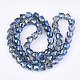 Electroplated Glass Beads EGLA-T016-01-3