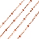Cadenas de cable de latón electrochapado X-CHC-L019-06RG-1