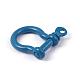 Spray Painted Alloy Screw D-Ring Shackles Clasps PALLOY-H540-02-1