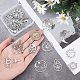 SUNNYCLUE 1 Box 20Pcs 10 Styles Stainless Steel Charms Tarot Style Sun Moon Charm Butterfly Moth Gothic Moon Rose Skull Double Sided Hollow Lotus Chakra Charms for jewellery Making Charm DIY Crafts STAS-SC0004-38-3