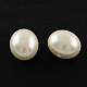 ABS Plastic Imitation Pearl Oval Beads MACR-S263-A41-1