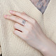 Shegrace 925 anillos de plata esterlina de Tailandia JR750A-2