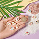 Cheriswelry 60pcs 6 perles de coquille de cauris naturelles imprimées de style SSHEL-CW0001-6