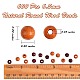 600 pièces 2 couleurs perles de bois de noix de pécan naturelles WOOD-SZ0001-21-2