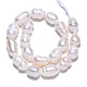 Fili di perle di perle d'acqua dolce coltivate naturali PEAR-N012-06K-2