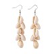 Cowrie Shell Beads Dangle Earrings X-EJEW-JE02897-1