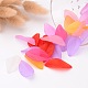 Mixed Transparent Frosted Acrylic Leaf Pendants X-FACR-R009-M-3