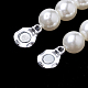 Collane di perline di perle imitazione plastica abs NJEW-R253-02-2