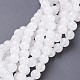 Chapelets de perles de jade blanche naturelle GSR8mmC138-1